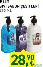 TARIM KREDİ ELİT SIVI SABUN ÇEŞİTLERİ 750 ML TARIM KREDİ ELİT SIVI SABUN ÇEŞİTLERİ 750 ML